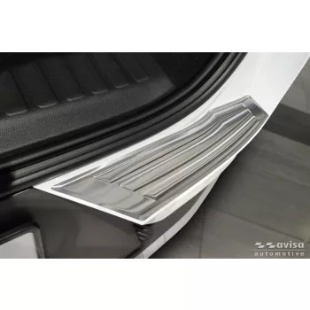   Avisa protecție bară spate din oțel argintiu (2 mai multe bucăți, bal și drept) FORD EXPLORER EV 2024->