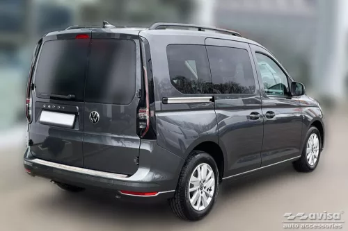 Avisa protecție bară spate din oțel argintiu satin VOLKSWAGEN CADDY V (SB) 2020->, VOLKSWAGEN CADDY CARGO V (SB) furgon 2020->