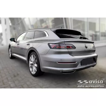   Avisa protecție bară spate din oțel argintiu satin VOLKSWAGEN ARTEON Shooting Brake combi 2020->, VOLKSWAGEN ARTEON Shooting Brake combi eHybrid 2020->