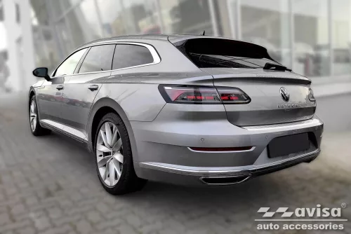 Avisa protecție bară spate din oțel argintiu satin VOLKSWAGEN ARTEON Shooting Brake combi 2020->, VOLKSWAGEN ARTEON Shooting Brake combi eHybrid 2020->