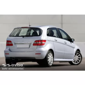   Avisa protecție bară spate din oțel argintiu satin MERCEDES B Class W245 minivan 2005-2008
