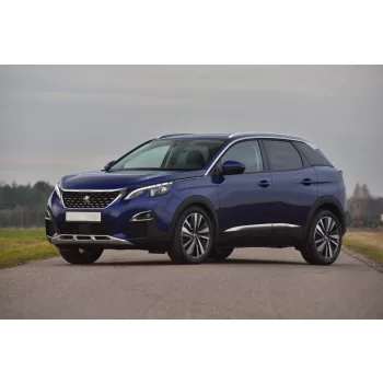   Avisa protecție bară spate din oțel argintiu satin PEUGEOT 3008 II crossover 2016-2020 Fl.2021-2023