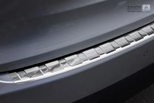 Avisa protecție bară spate din oțel argintiu satin Lexus NX 2014-2017, FL2017-2021