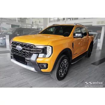   Avisa negru 3 mm striat din aluminiu suport picioare FORD RANGER VI 2020->