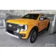 Avisa negru 3 mm striat din aluminiu suport picioare FORD RANGER VI 2020->