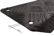 Avisa negru 3 mm striat din aluminiu suport picioare FORD RANGER VI 2020->