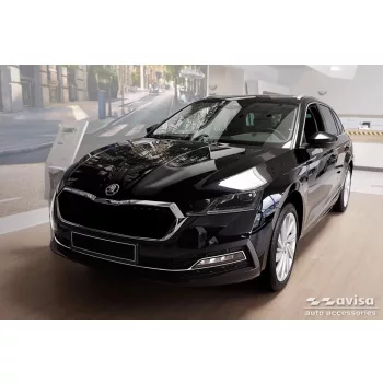   Avisa lábtámasz din oțel argintiu satin SKODA Octavia IV liftback/combi 2019 - 2024 FL 2024->