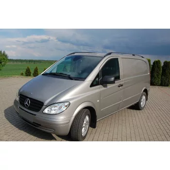   Avisa protecție bară spate din oțel argintiu oglindă MERCEDES W639 VITO/VIANO 2003-2014