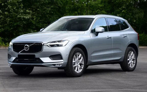 Avisa argintiu oțel oglindă Protecție bară spate XC60 II/R-Design 2017-2021, FL2021-2025, FL 2025->, XC60 II Plug-In Hybrid 2019-2021, FL2021-2025, FL 2025