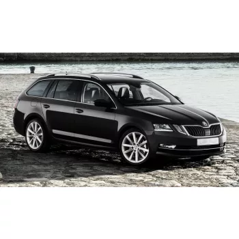   Avisa protecție bară spate din oțel argintiu SKODA Octavia III combi FL2016-2019