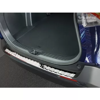   Avisa protecție bară spate din oțel argintiu oglindă Suzuki ACROSS 2020->, TOYOTA RAV4 V generation/Hybrid 2018->