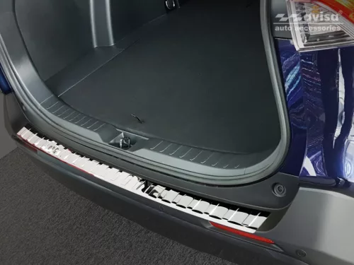 Avisa protecție bară spate din oțel argintiu oglindă Suzuki ACROSS 2020->, TOYOTA RAV4 V generation/Hybrid 2018->