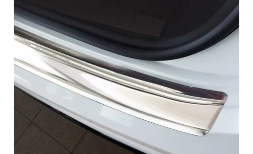 Avisa protecție bară spate oțel argintiu oglindă Audi Q8 2018- 202, FL.2023->