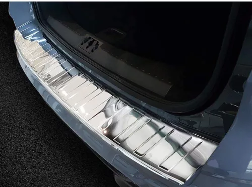 Avisa protecție de bară din oțel lustruit argintie FORD KUGA II/FORD KUGA II VIGNALE 2012-2016, FL2016-2019