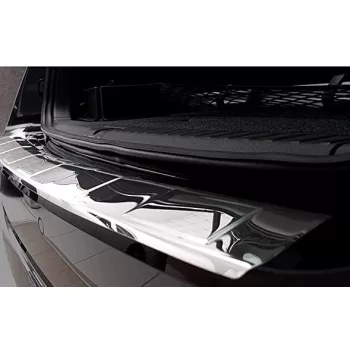   Avisa protecție bară spate din oțel argintiu oglindă SKODA Octavia IV combi Active, Sportline, Ambition, Style, Sportline 2019-2024 FL 2024->, Octavia IV combi RS 2020->