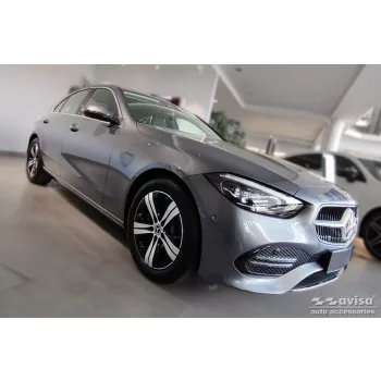   Avisa protecție bară spate din oțel argintiu oglindă MERCEDES C Class V sedan (W206) 2021->