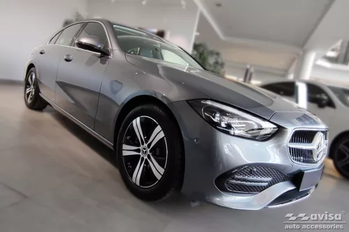 Avisa protecție bară spate din oțel argintiu oglindă MERCEDES C Class V sedan (W206) 2021->