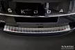 Avisa protecție bară spate din oțel argintiu oglindă SKODA SUPERB III combi 2015-2019, FL2019->2024/SCOUT III 2019->