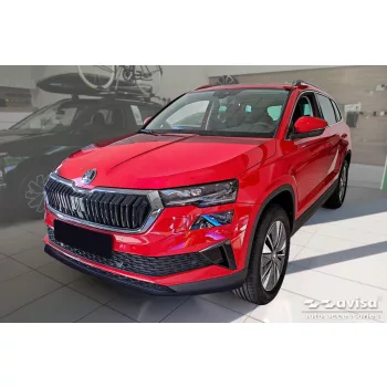   Avisa protecție bară spate din oțel argintiu oglindă SKODA KAROQ FL2022->/Sportline FL 2022->