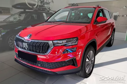 Avisa protecție bară spate din oțel argintiu oglindă SKODA KAROQ FL2022->/Sportline FL 2022->