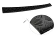 Avisa negre matt 3 mm bordázott aluminiu Protecție bară spate JUMPY III 4D 2016->, SPACETOURER 2016->, VIVARO III 2019->, ZAFIRA LIFE 2019->stb.