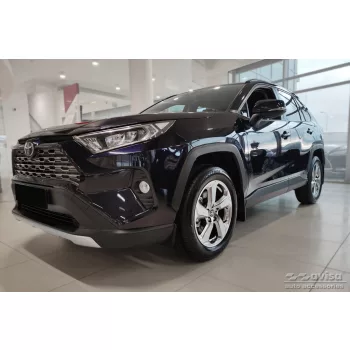   Avisa negre matt 3 mm bordázott aluminiu Protecție bară spate TOYOTA RAV4 V generation/Hybrid 2018->