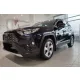 Avisa negre matt 3 mm bordázott aluminiu Protecție bară spate TOYOTA RAV4 V generation/Hybrid 2018->
