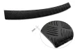 Avisa protecție bară spate din aluminiu bordat 3 mm negru mat SKODA Octavia III combi FL2016-2019