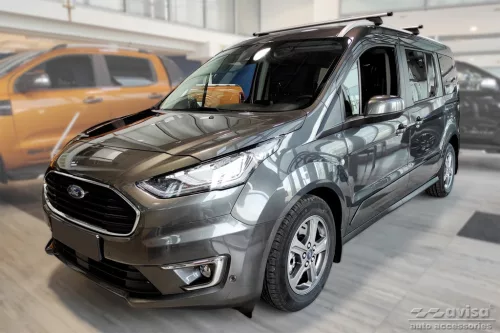 Avisa 3 mm striat protecție de bară din aluminiu neagră mată FORD TRANSIT/TOURNEO Connect II 2014-2017, FL2017-2022