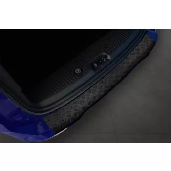   Avisa protecție bară spate din aluminiu bordat 3 mm negru mat TOURNEO COURIER I 2014-FL.2017, FL2017-2022, TRANSIT COURIER I 2014-FL.2017, FL2017-2022