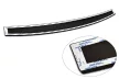 Avisa negre matt 3 mm bordázott aluminiu Protecție bară spate Jeep CHEROKEE V FL 2018->