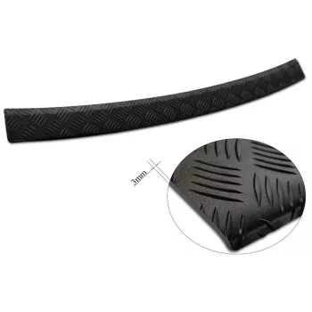   Avisa protecție bară spate din aluminiu bordat 3 mm negru NISSAN X-TRAIL III (T32) FL2017-2021