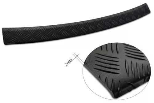 Avisa protecție bară spate din aluminiu bordat 3 mm negru NISSAN X-TRAIL III (T32) FL2017-2021