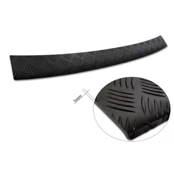   Avisa protecție bară spate din aluminiu bordat 3 mm negru mat VOLKSWAGEN TOURAN III/R-line 2015->
