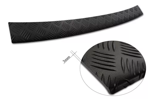 Avisa protecție bară spate din aluminiu bordat 3 mm negru mat VOLKSWAGEN TOURAN III/R-line 2015->