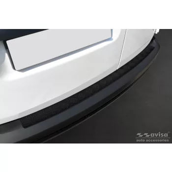   Avisa protecție bară spate din aluminiu bordat 3 mm negru matt VOLKSWAGEN CADDY 2003-2015, FL2015-2020, VOLKSWAGEN CADDY MAXI 2003-2015, FL02.2015->2020