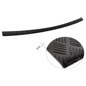   Avisa negre 3 mm bordázott aluminiu Protecție bară spate TOYOTA Corolla CROSS (XG1TJ) 2022-2025, FL.2025