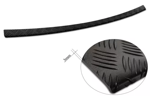 Avisa negre 3 mm bordázott aluminiu Protecție bară spate TOYOTA Corolla CROSS (XG1TJ) 2022-2025, FL.2025
