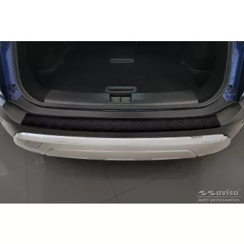   Avisa protecție bară spate din aluminiu bordat 3 mm negru mat NISSAN X-TRAIL IV (T33) 2021->