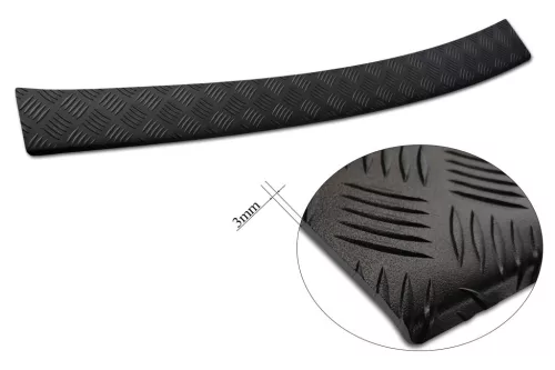 Avisa protecție bară spate din aluminiu bordat 3 mm negru mat VOLKSWAGEN ID BUZZ (EB) 2022->/ID BUZZ CARGO (EBN) 2022->