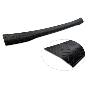   Avisa protecție bară spate din aluminiu bordat negru matt 1 mm TRANSIT CUSTOM II 2023->/E-TRANSIT CUSTOM II 2023->, TRANSPORTER T7 2024->/CAR T7 2025