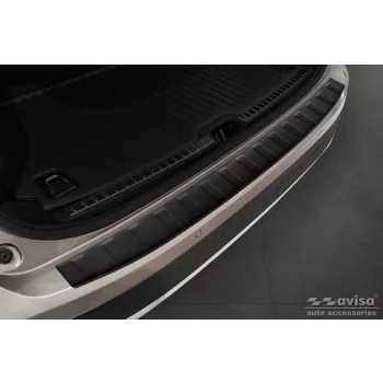   Avisa negru mat oțel protecție bară spate Volvo V90 combi 2016-, Volvo V90 Cross Country 2016-