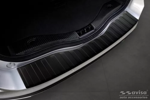 Avisa protecție de bară din oțel neagră mată FORD MONDEO MK5 Turnier 2014-2019, FL2019->