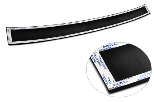 Avisa protecție bară spate din oțel negru mat Seat ALHAMBRA II 2010, VOLKSWAGEN SHARAN II 2010