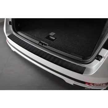   Avisa protecție bară spate din oțel negru mat SKODA SUPERB III combi 2015-2019, FL2019->2024/SCOUT III 2019->