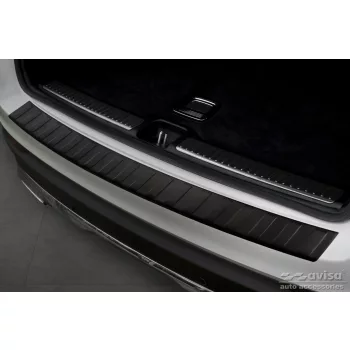   Avisa protecție bară spate din oțel negru mat MERCEDES GLC (X253) 5D/Hybrid 2015-2019, FL2019-2022