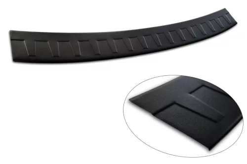 Avisa protecție bară spate din oțel negru mat SKODA Octavia III combi RS version 2013-2016, FL2016-2019