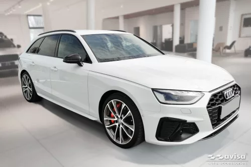 Avisa protecție bară spate din oțel mat negru Audi A4 B9 Avant/S-line 2015-2019, FL2019->, Audi S4 Avant 2015-2019, FL.2019->