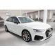 Avisa protecție bară spate din oțel mat negru Audi A4 B9 Avant/S-line 2015-2019, FL2019->, Audi S4 Avant 2015-2019, FL.2019->