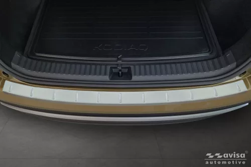 Avisa mătase protecție de bară din oțel argintie SKODA KODIAQ II 2024->